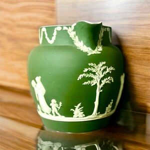 Antique Neoclassical Wedgwood Jasperware Pitcher / Creamer